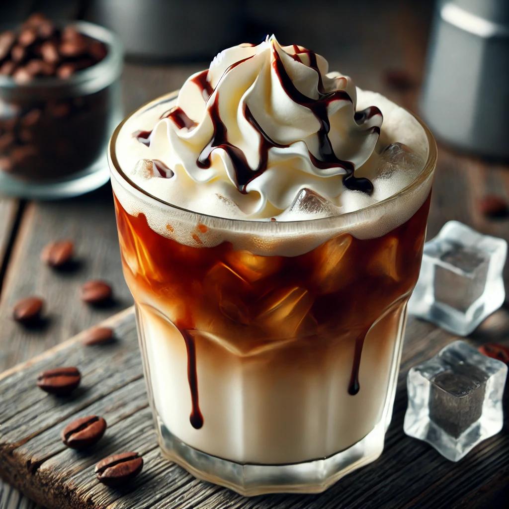 Ledová káva se šlehačkou a čokoládou 400ml