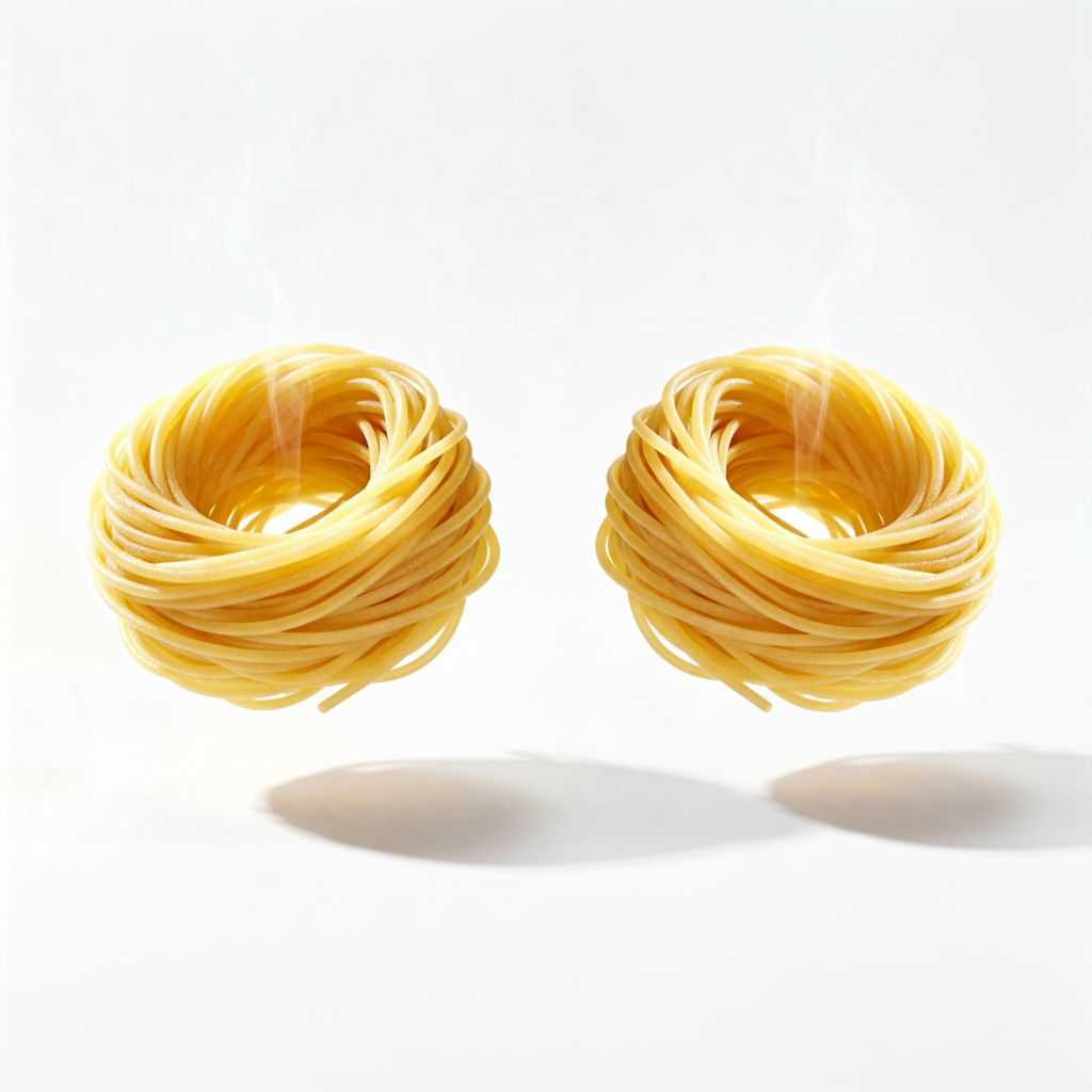 2x Porce syrových, čerstvých špaget