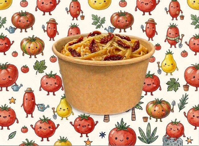 Piccolino se sušenými rajčaty a kuřecím masem