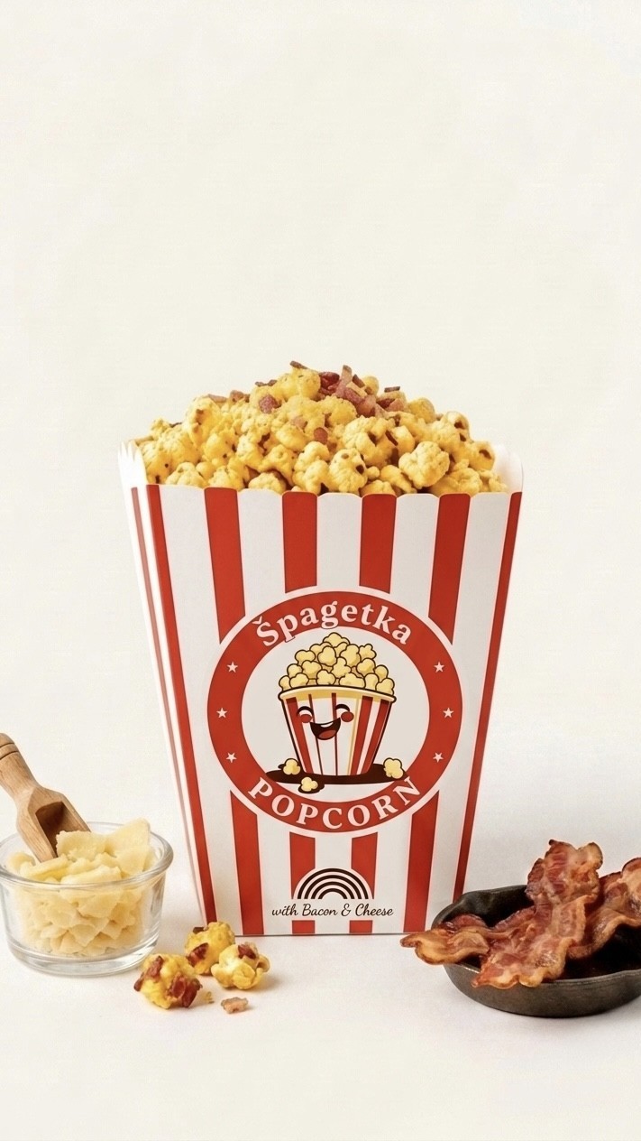 Popcorn sýr a slanina kids